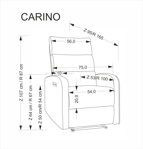 CARINIO poilsio kėdė, šviesi smėlio