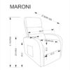 MARONI poilsio kėdė, smėlio