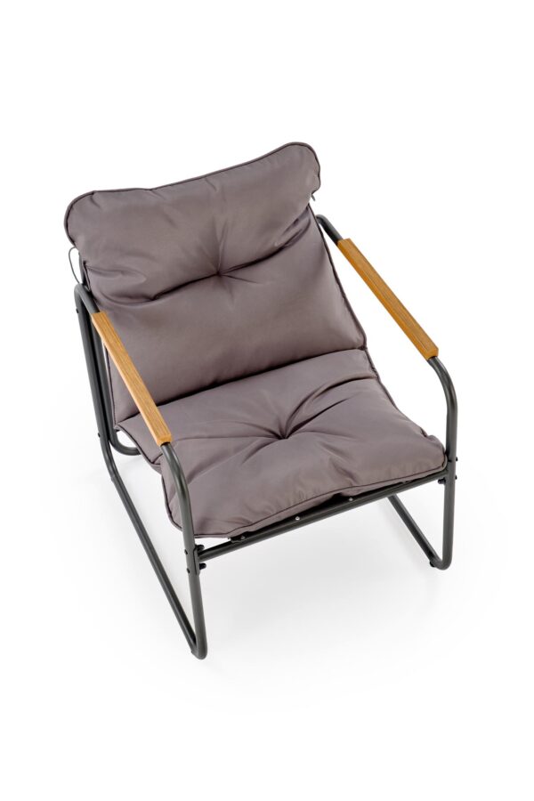 5905248135390_11 HUDSON lauko rinkinys (sofa, kėdė 2x, c. stalas), pilka / ruda