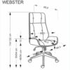 WEBSTER o.kėdė, riešutas/smėlio