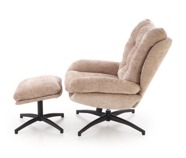 5905248135734_2 PESTO fotelis su ottoman / supimo funkcija funkcija, spalva: smėlio