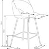 5905248135826_10 H96 baro kėdė, spalva: juoda