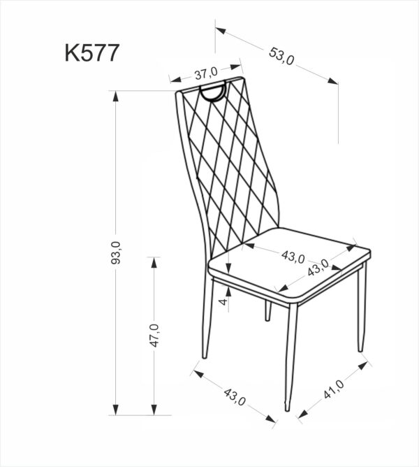 5905248136007_11 K577 kėdė smėlio / juoda