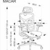 5905248136304_11 MACAR biuro kėdė, juoda