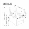 CROCUS elektrinis reglaineris, pilka