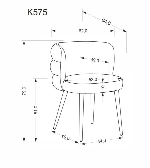 5905248136458_11 K575 kėdė, pilka
