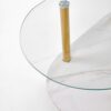 DUCAT žurnalinis staliukas, baltas marmuras / transparent / auksinė