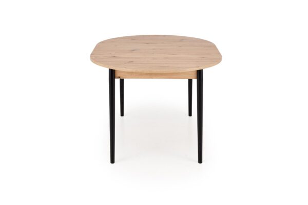 5905248137356_13 PIVOT išskleidžiamas stalas viršus - artisan ąžuolas, kojelės - juoda