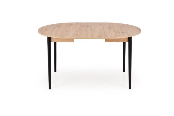 5905248137356_14 PIVOT išskleidžiamas stalas viršus - artisan ąžuolas, kojelės - juoda