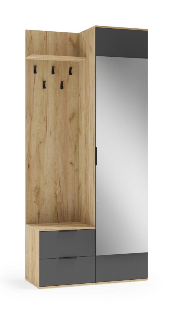 CORAL hall system auksinė ąžuolas / antracito