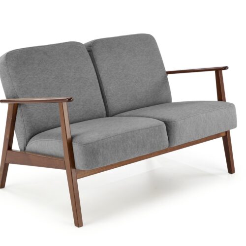 5905248138810_1 MILANO 2S sofa, pilka CASTEL#93 / tamsus riešutas