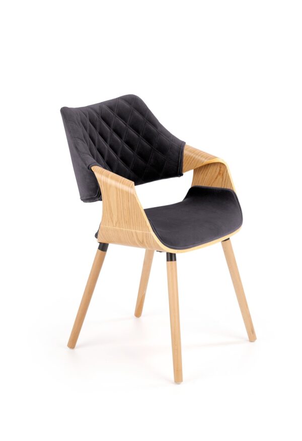 5905248139244_1 K396 kėdė, spalva: natūrali / juoda