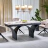 5905248140530_1 ALTER oval stalas, smėlio marmuras / juoda