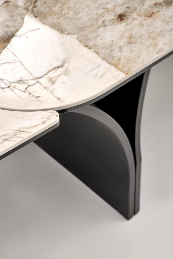 5905248140530_13 ALTER oval stalas, smėlio marmuras / juoda