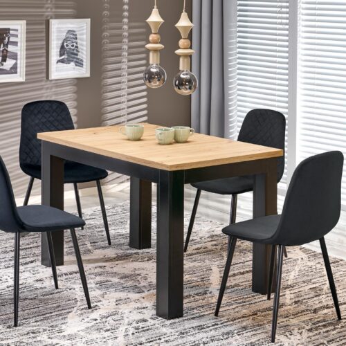 GIZMO išskleidžiamas stalas artisan ąžuolas / juoda