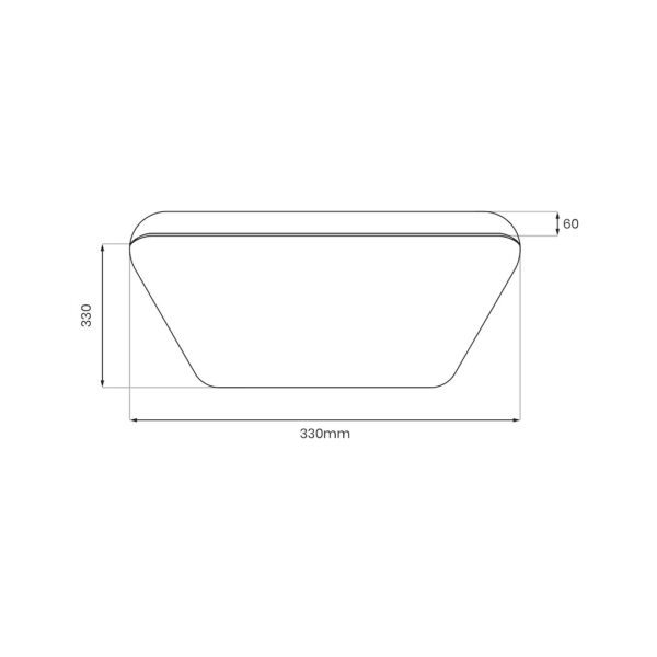 Lubinis šviestuvas NEMO chromo spalvos 17W LED