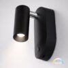 ml2509a Sieninis šviestuvas Katoro juodas 50lm 3CCT pritemdomas, įkraunamas