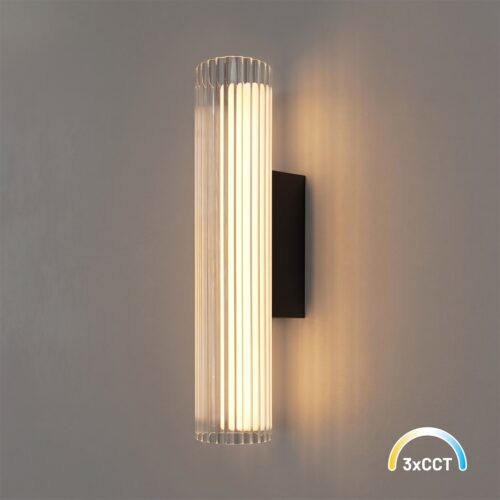 Sieninis šviestuvas Trivia juodas 6W LED CCT IP44