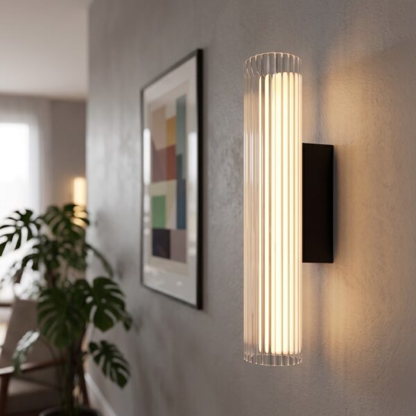 ml2722c Sieninis šviestuvas Trivia juodas 6W LED CCT IP44