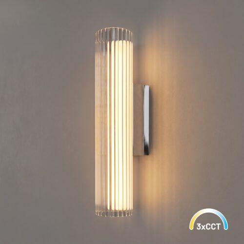 Sieninis šviestuvas Trivia chromo spalvos 6W LED CCT IP44