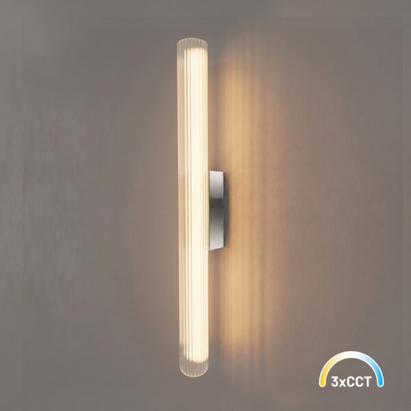 Sieninis šviestuvas Trivia chromo spalvos 11W LED CCT IP44