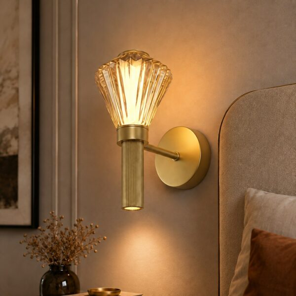 ml2793d Sieninis šviestuvas Padre auksinis 8W LED