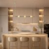 ml2799c Pakabinamas šviestuvas Padre auksinis 18W LED