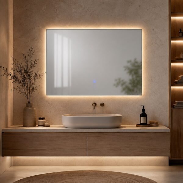 Veidrodis su LED apšvietimu Wonder 600x800 mm 20W LED 3000K-4000K-6000K
