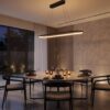 Pakabinamas šviestuvas Saturno 30W LED CCT juodas