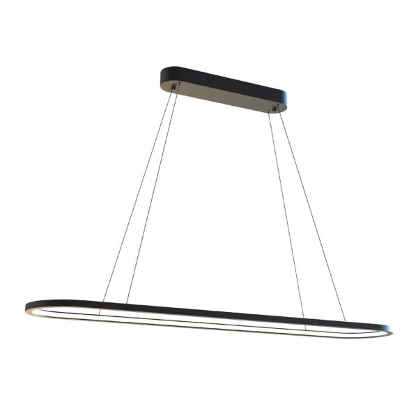 Pakabinamas šviestuvas Saturno 30W LED CCT juodas
